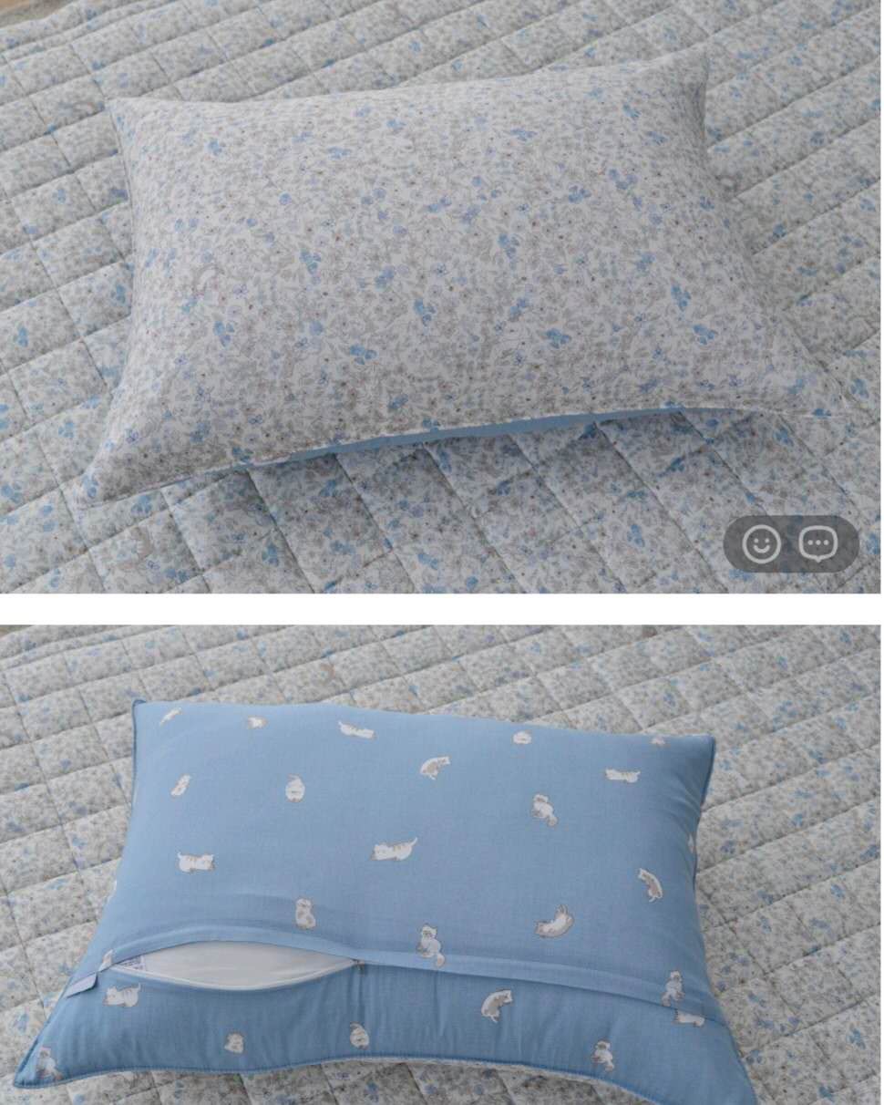 A40.貓咪花園天絲莫代爾枕頭套(單入)