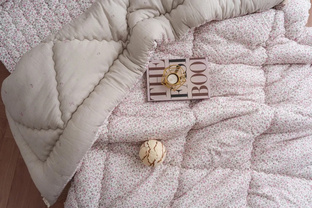 A47.田園花海蕾絲滾邊莫代爾雙人被Q