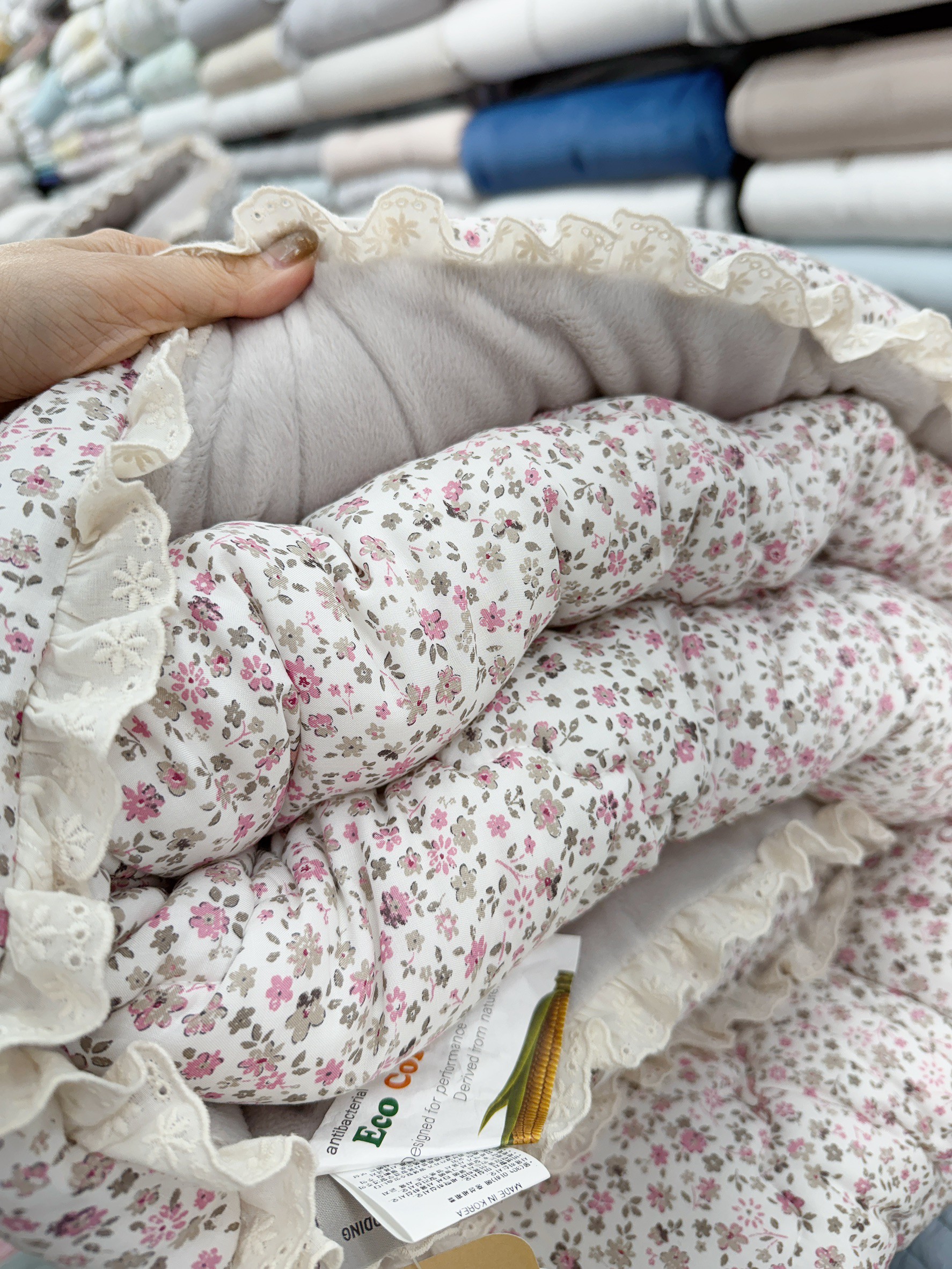 A46.田園花海蕾絲滾邊莫代爾單人被S