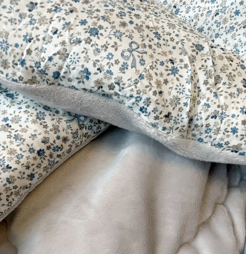 A45.田園花海蕾絲滾邊莫代爾枕頭套(單入)