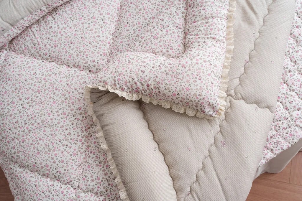 A44.田園花海蕾絲滾邊莫代爾雙人床墊Q