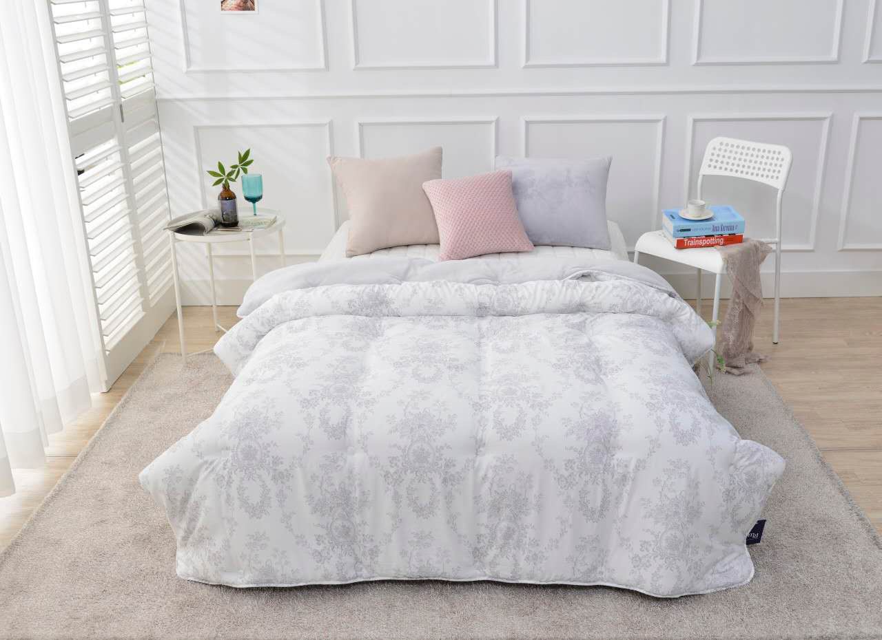 A29.古典花卉蝴蝶結雙人被Q