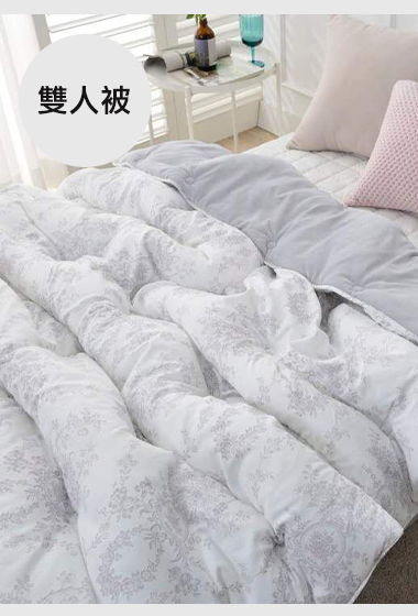 A29.古典花卉蝴蝶結雙人被Q