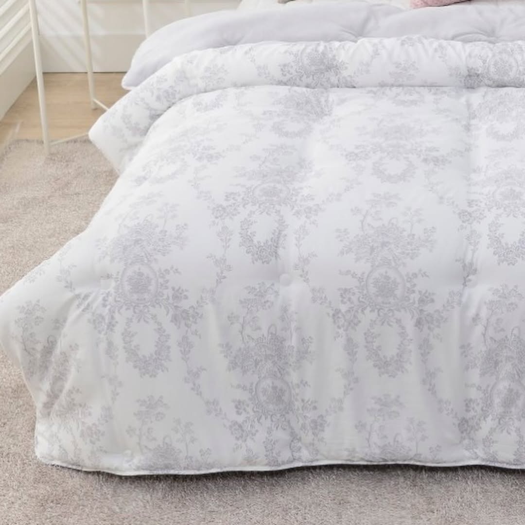 A27.古典花卉蝴蝶結枕頭套(單入)