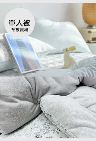 A25.溫柔小碎花膠原蛋白莫代爾單人冬被S
