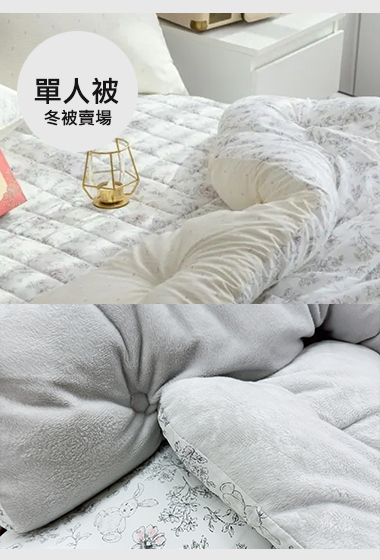 A25.溫柔小碎花膠原蛋白莫代爾單人冬被S