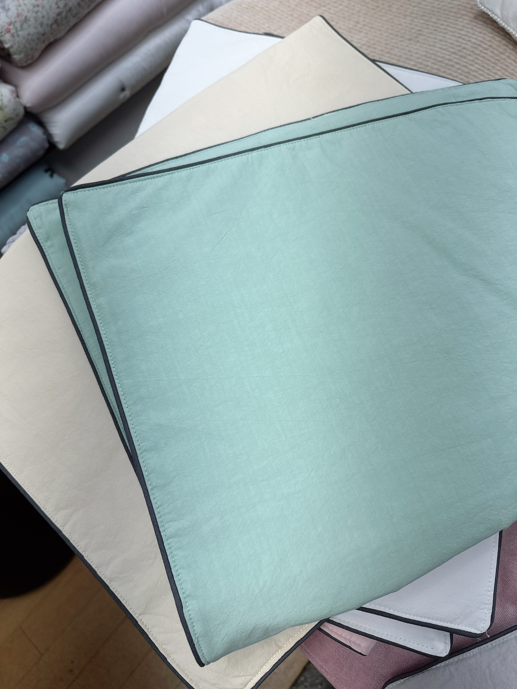 A06.糖果色水洗棉枕頭套(單入)