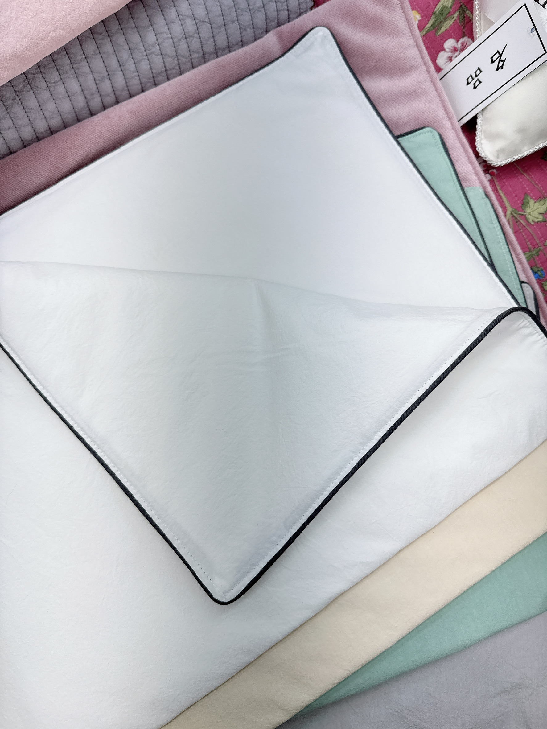 A06.糖果色水洗棉枕頭套(單入)