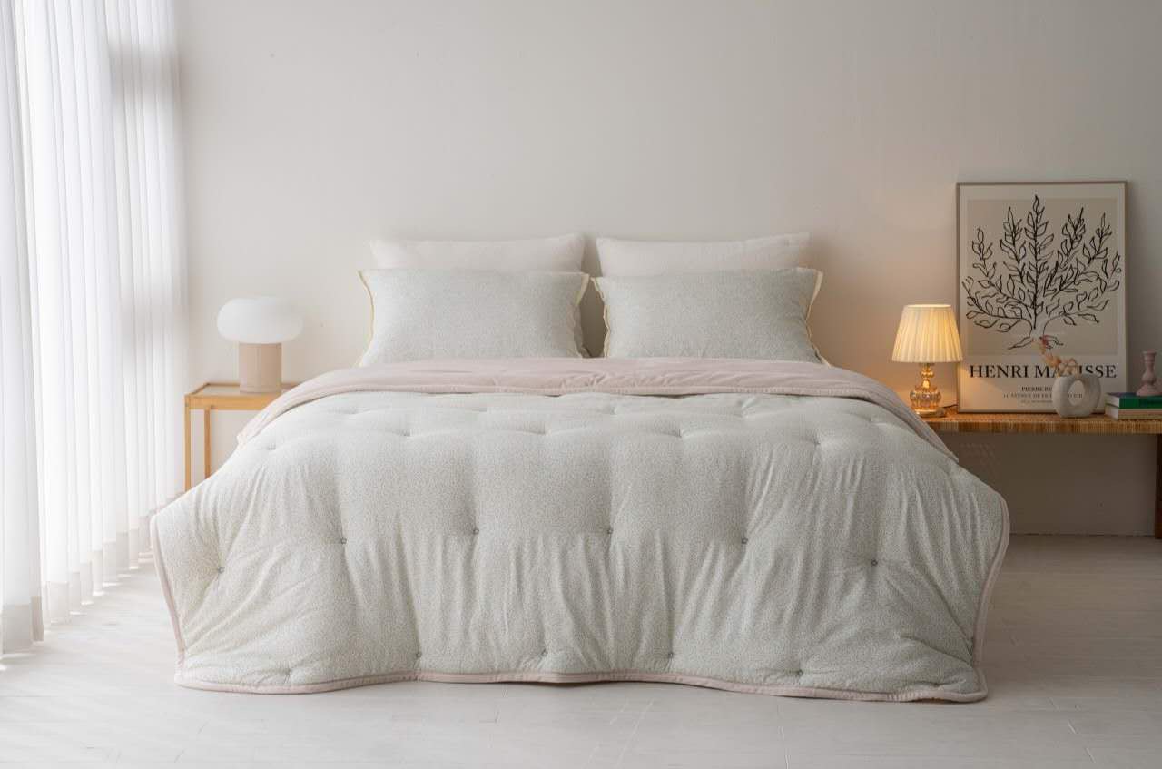 A39.雅緻小碎花單面絨毛雙人被Q