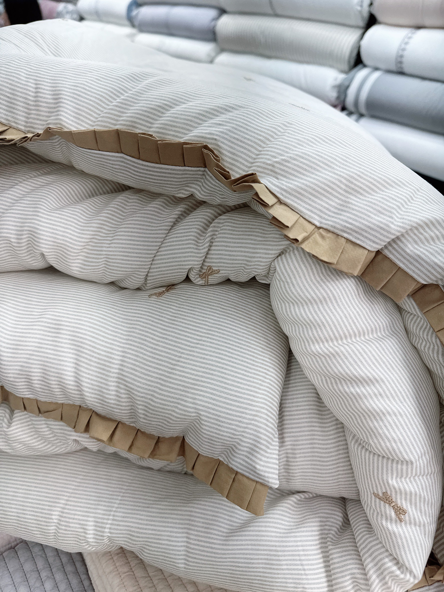 A36.法式蝴蝶刺繡雙人被Q