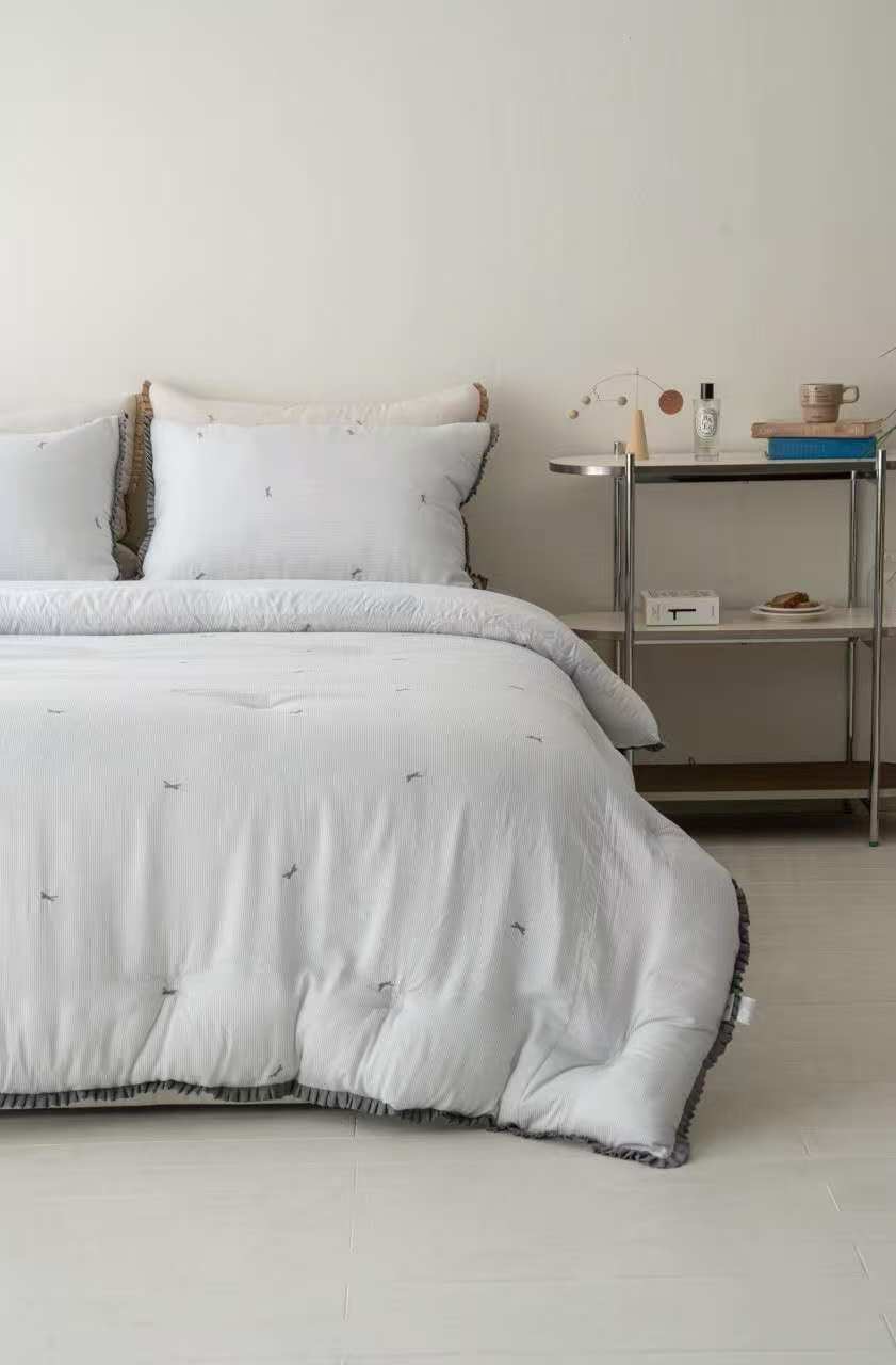 A36.法式蝴蝶刺繡雙人被Q