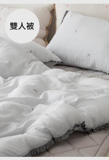 A36.法式蝴蝶刺繡雙人被Q