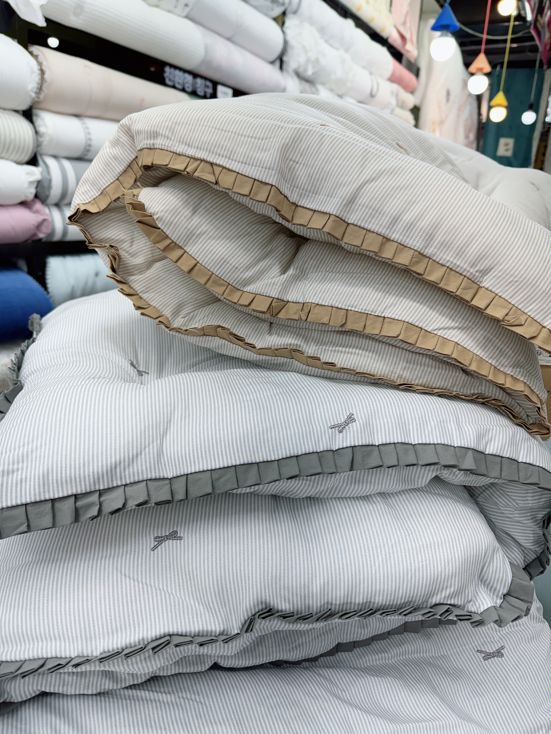 A35.法式蝴蝶刺繡單人被S