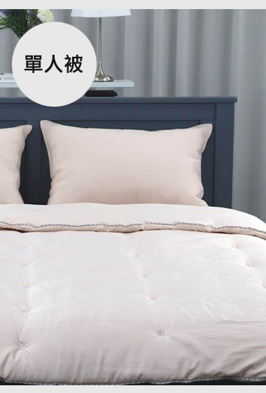 A31.花草小刺繡單面絨毛單人被S