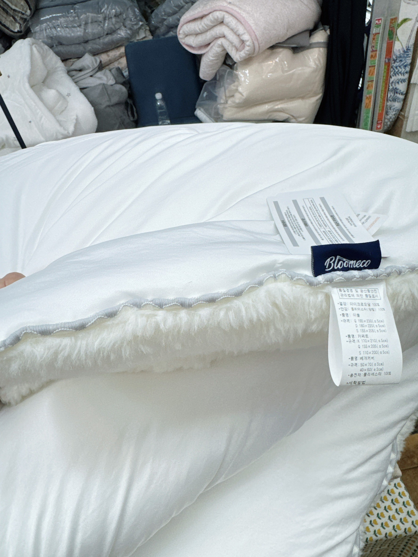 A31.花草小刺繡單面絨毛單人被S