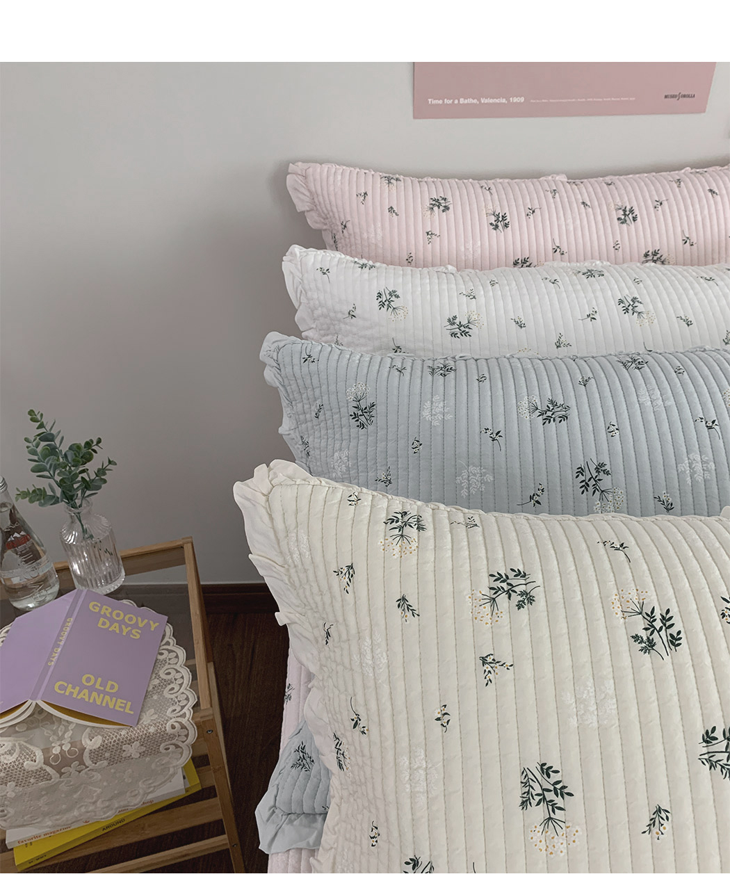 B40.清甜花草韓國枕頭套(單入)