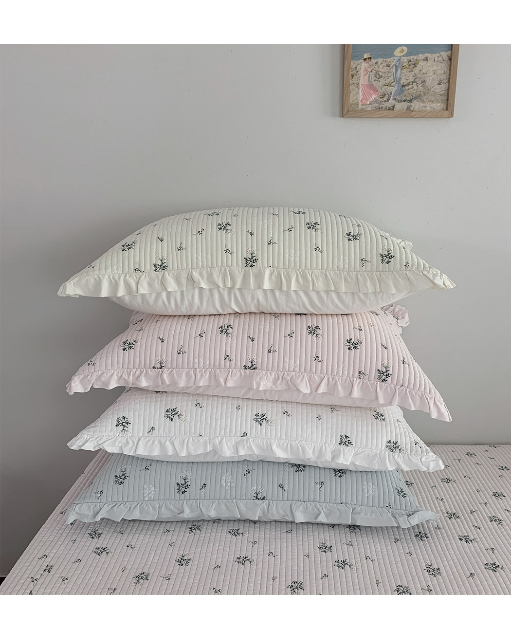 B40.清甜花草韓國枕頭套(單入)