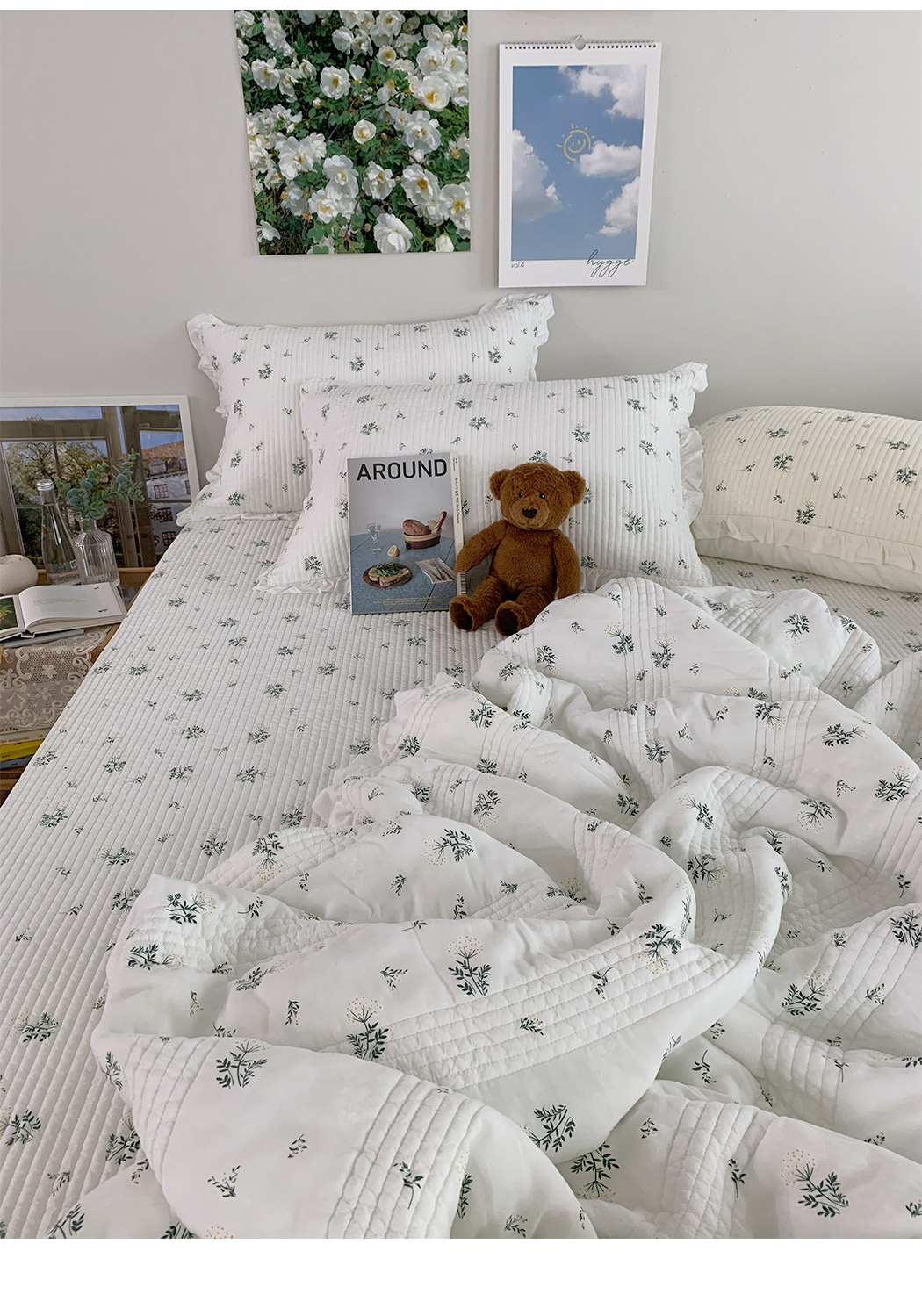 B40.清甜花草韓國枕頭套(單入)