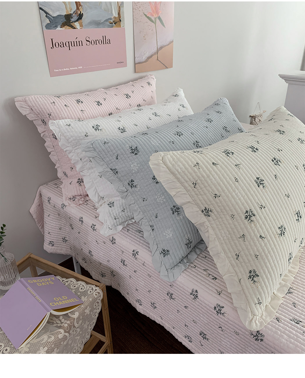 B40.清甜花草韓國枕頭套(單入)