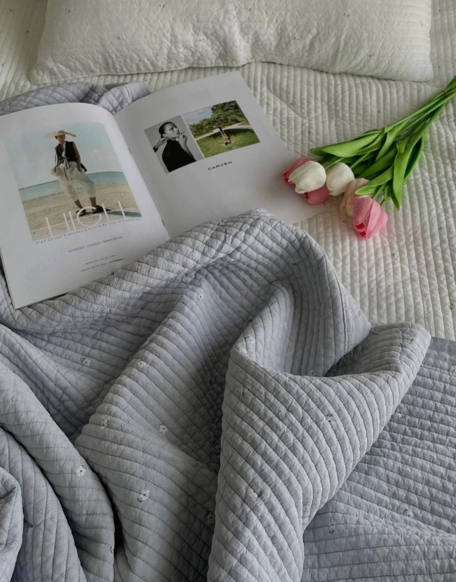 B37.莫蘭迪小花韓國雙人被Q