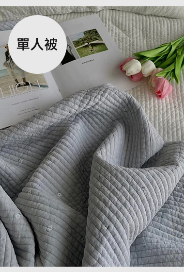 B36.莫蘭迪小花韓國單人被S