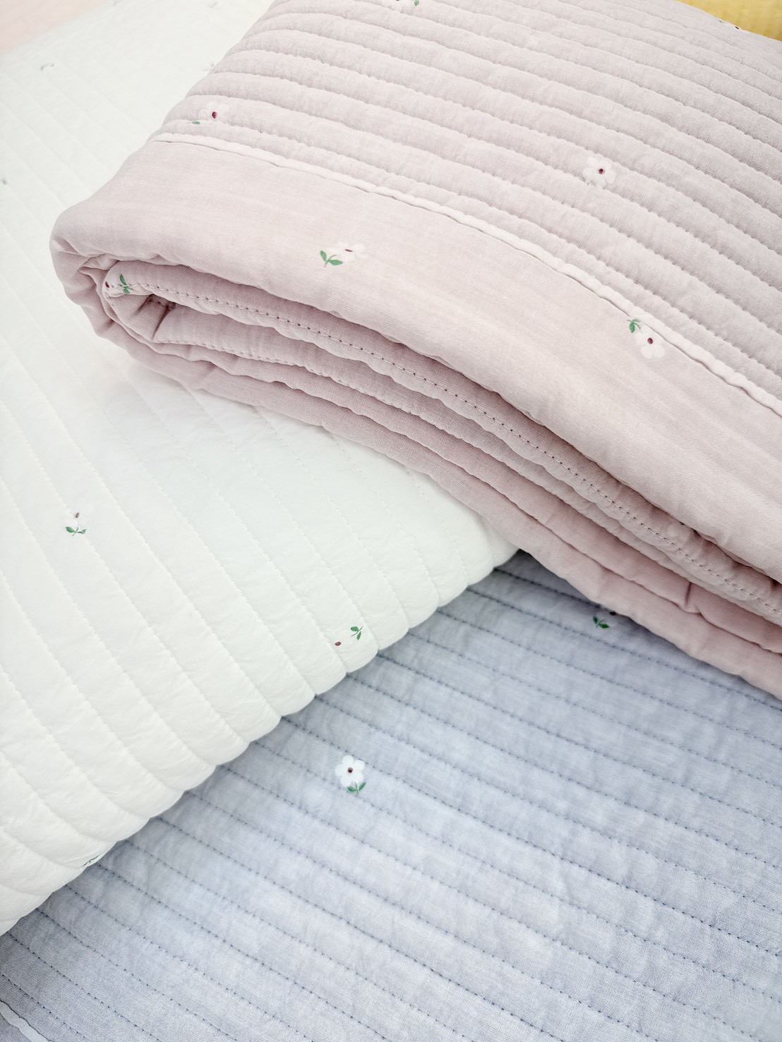 B36.莫蘭迪小花韓國單人被S