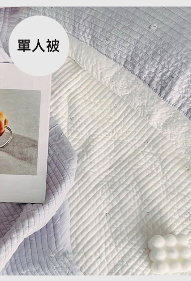 B36.莫蘭迪小花韓國單人被S