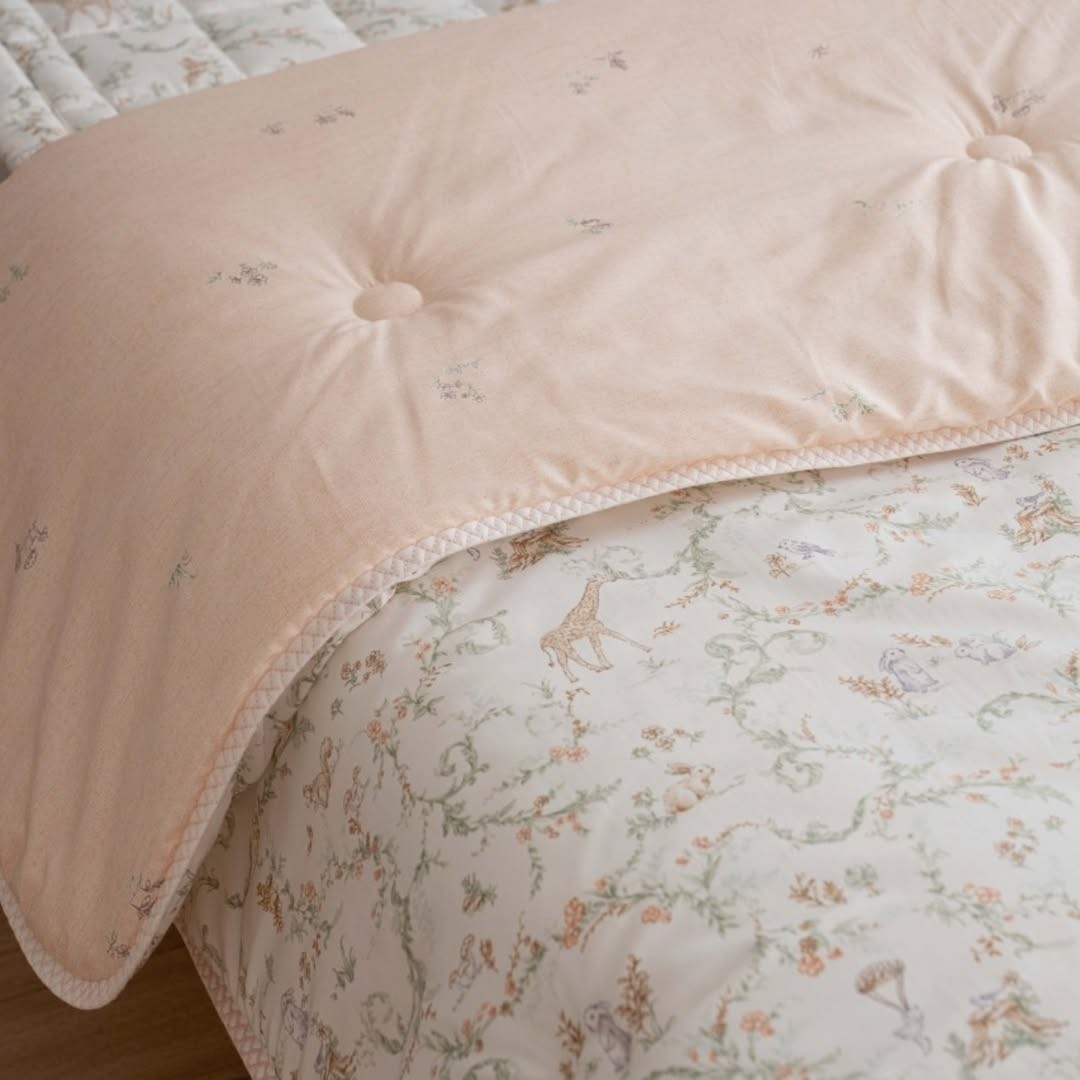 B34.童話長頸鹿小動物韓國雙人被Q