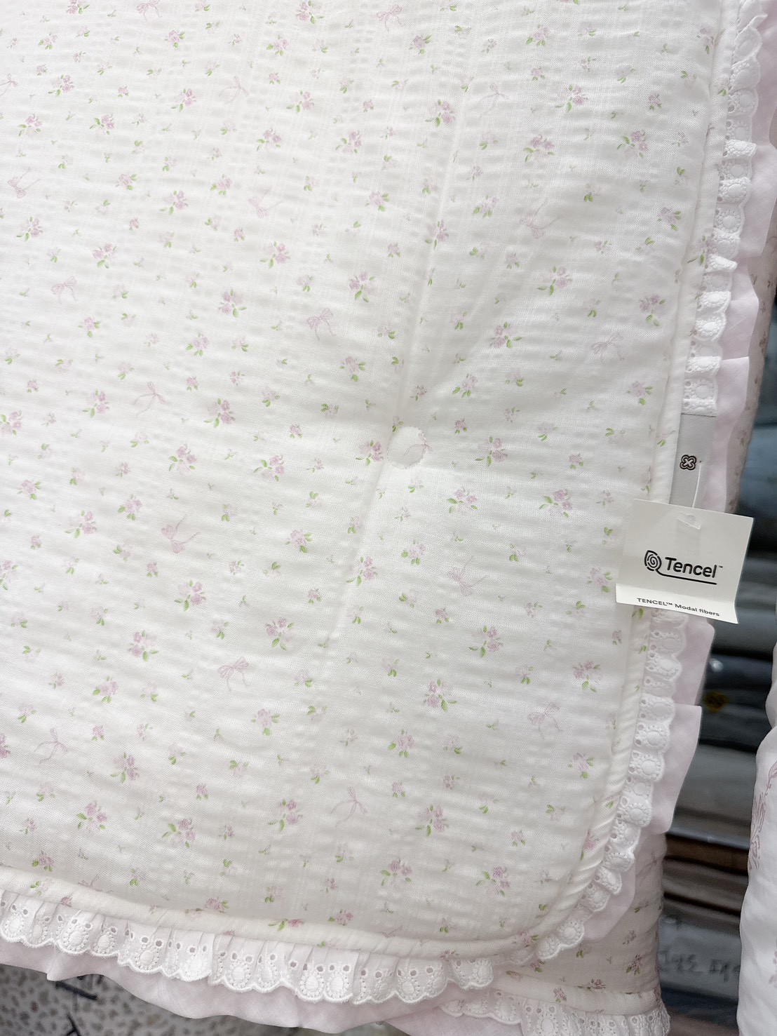 B30.小花蕾絲滾邊韓國單人被S