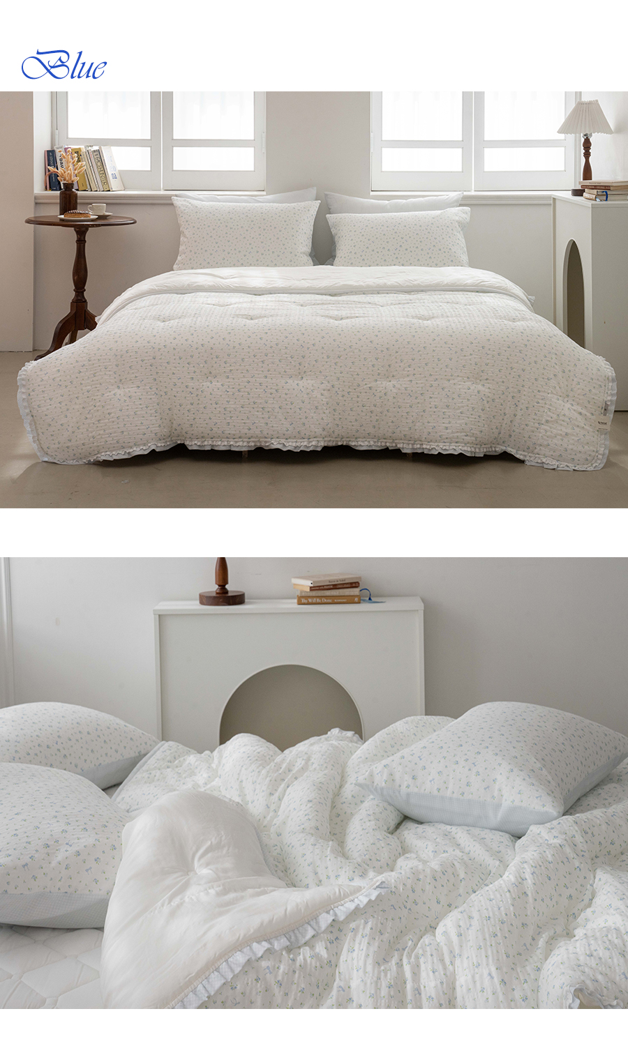 B29.小花蕾絲滾邊韓國枕頭套(單入)