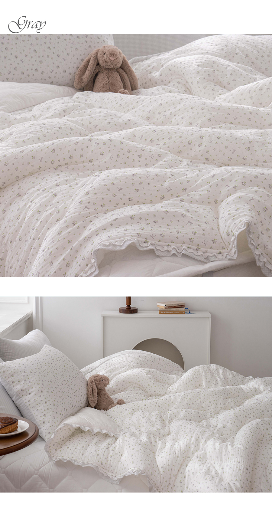 B29.小花蕾絲滾邊韓國枕頭套(單入)