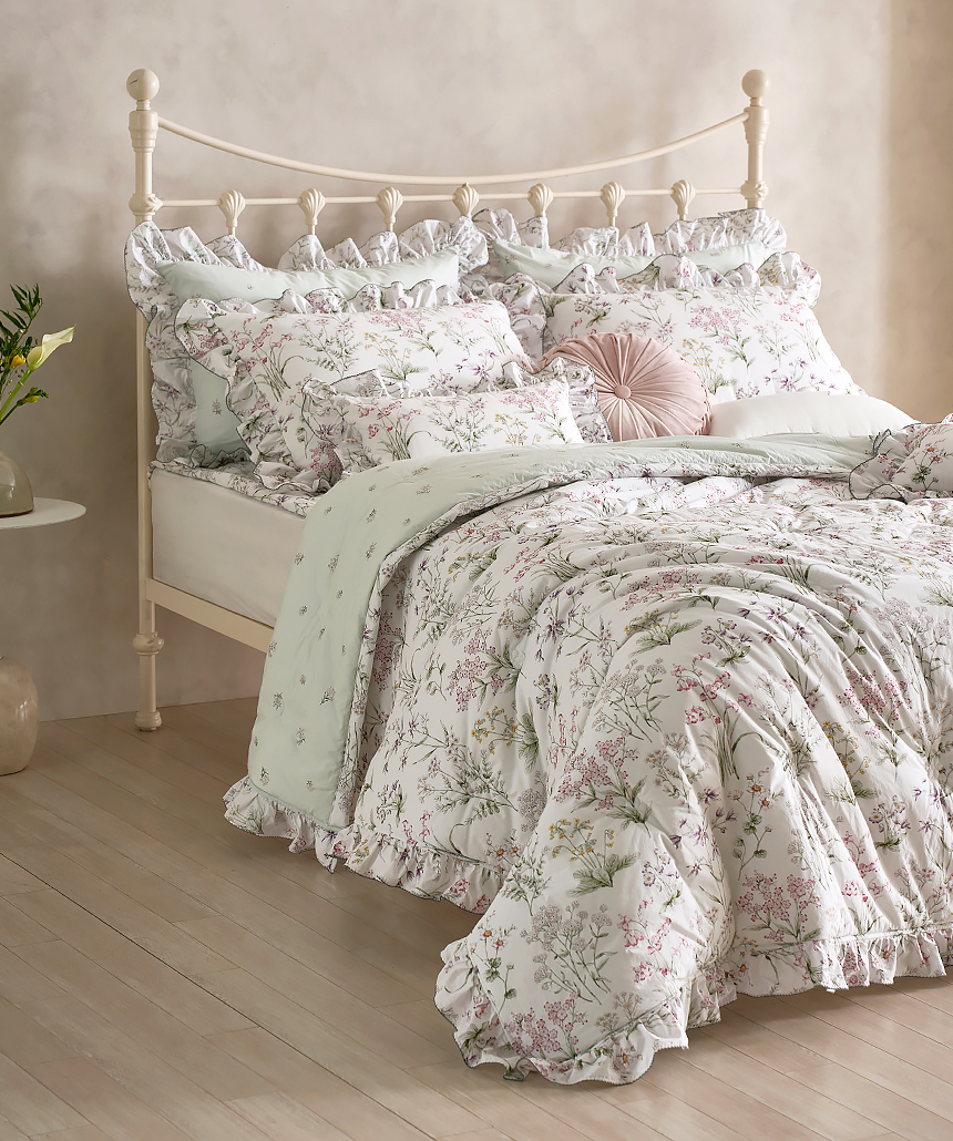 B23.Laura Ashley典雅花園雙人被Q