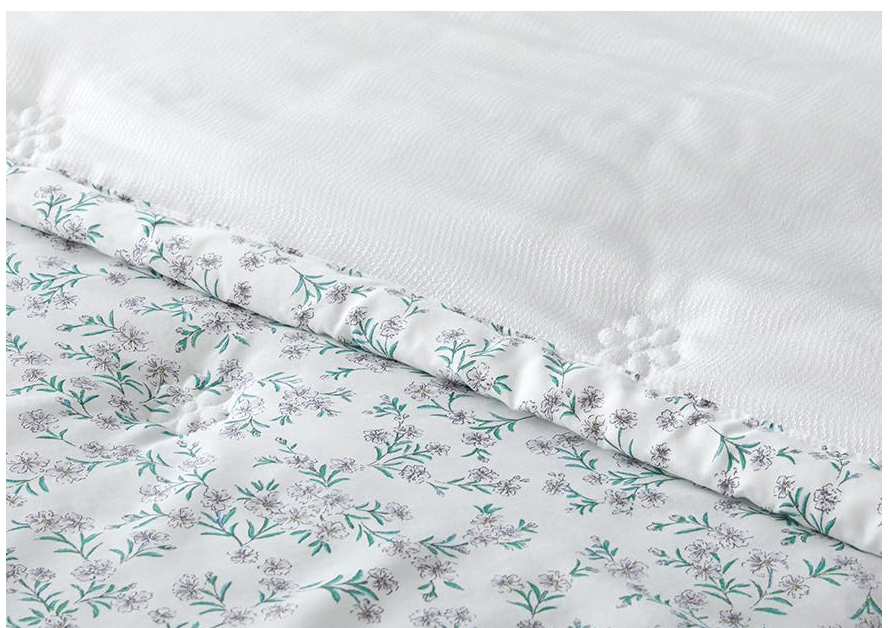 B15.Laura Ashley紫花浪漫雙人被Q