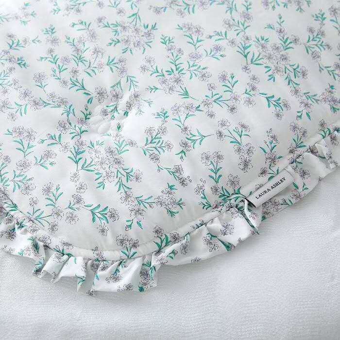 B15.Laura Ashley紫花浪漫雙人被Q