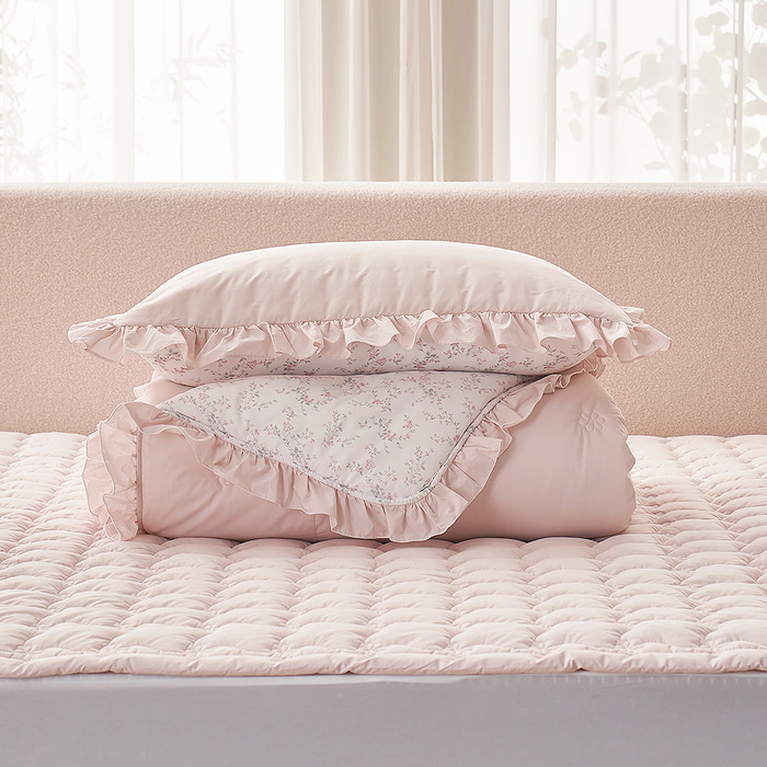 B09.Laura Ashley荷葉粉彩枕頭套(單入)