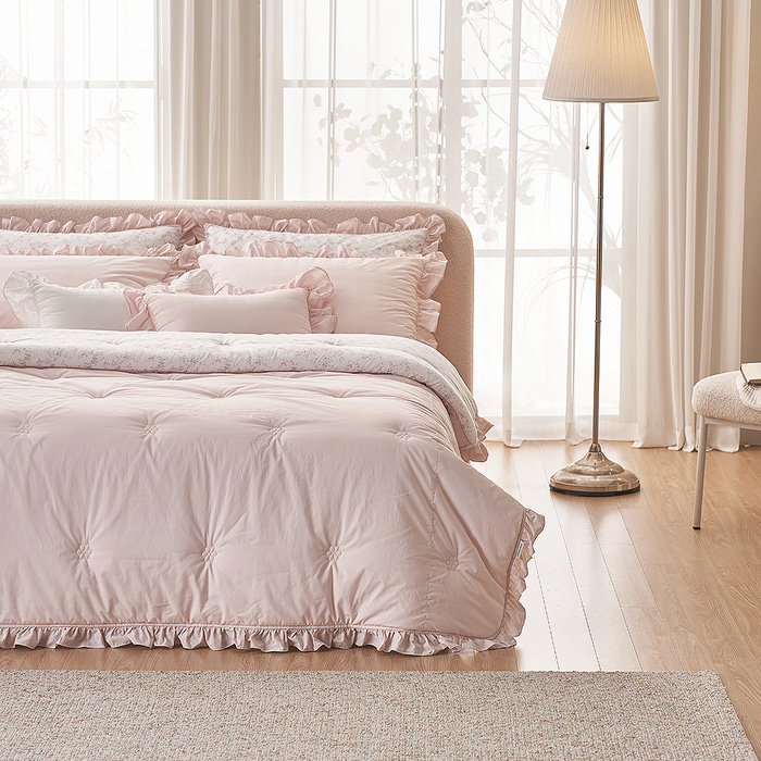 B09.Laura Ashley荷葉粉彩枕頭套(單入)