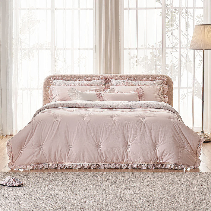 B09.Laura Ashley荷葉粉彩枕頭套(單入)