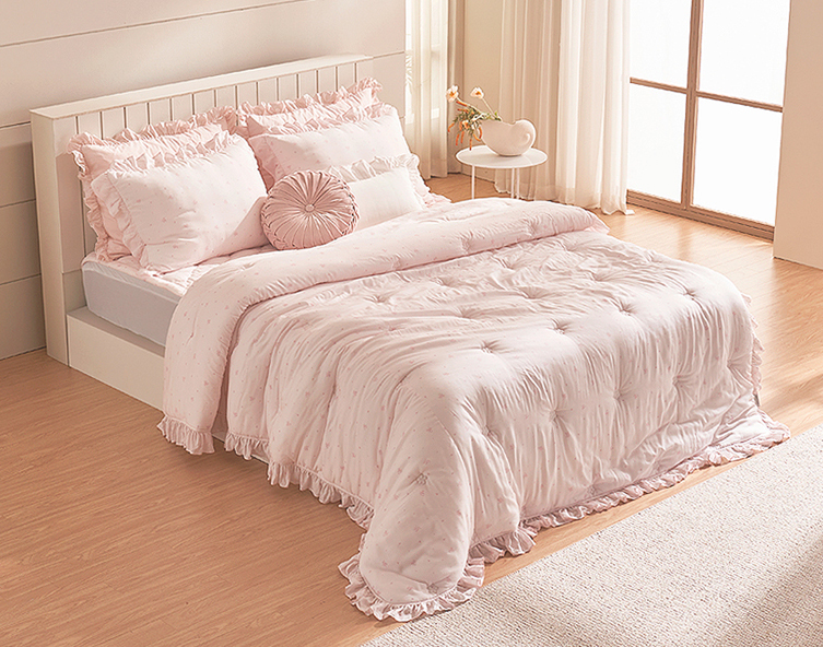 B05.Laura Ashley溫柔小花雙人被Q