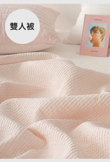 B26.素雅小雛菊刺繡雙人被Q