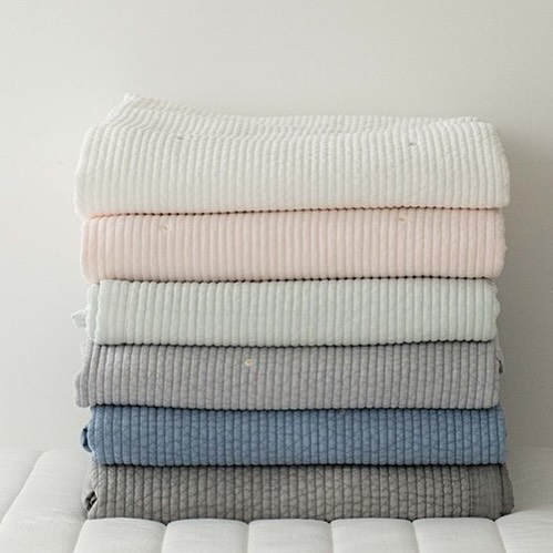 B25.素雅小雛菊刺繡單人被S