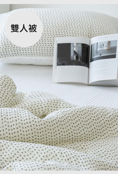 B71.莫代爾蕾絲滾邊蝴蝶結雙人涼被Q