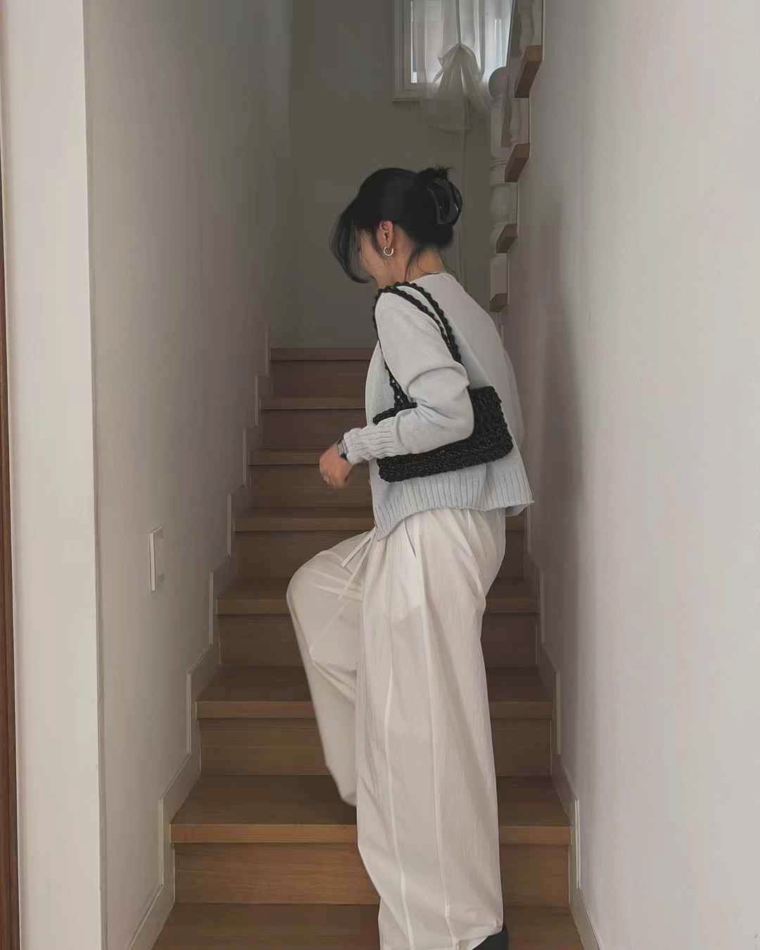 B109.溫柔小姐柔色針織套裝(背心+外套)
