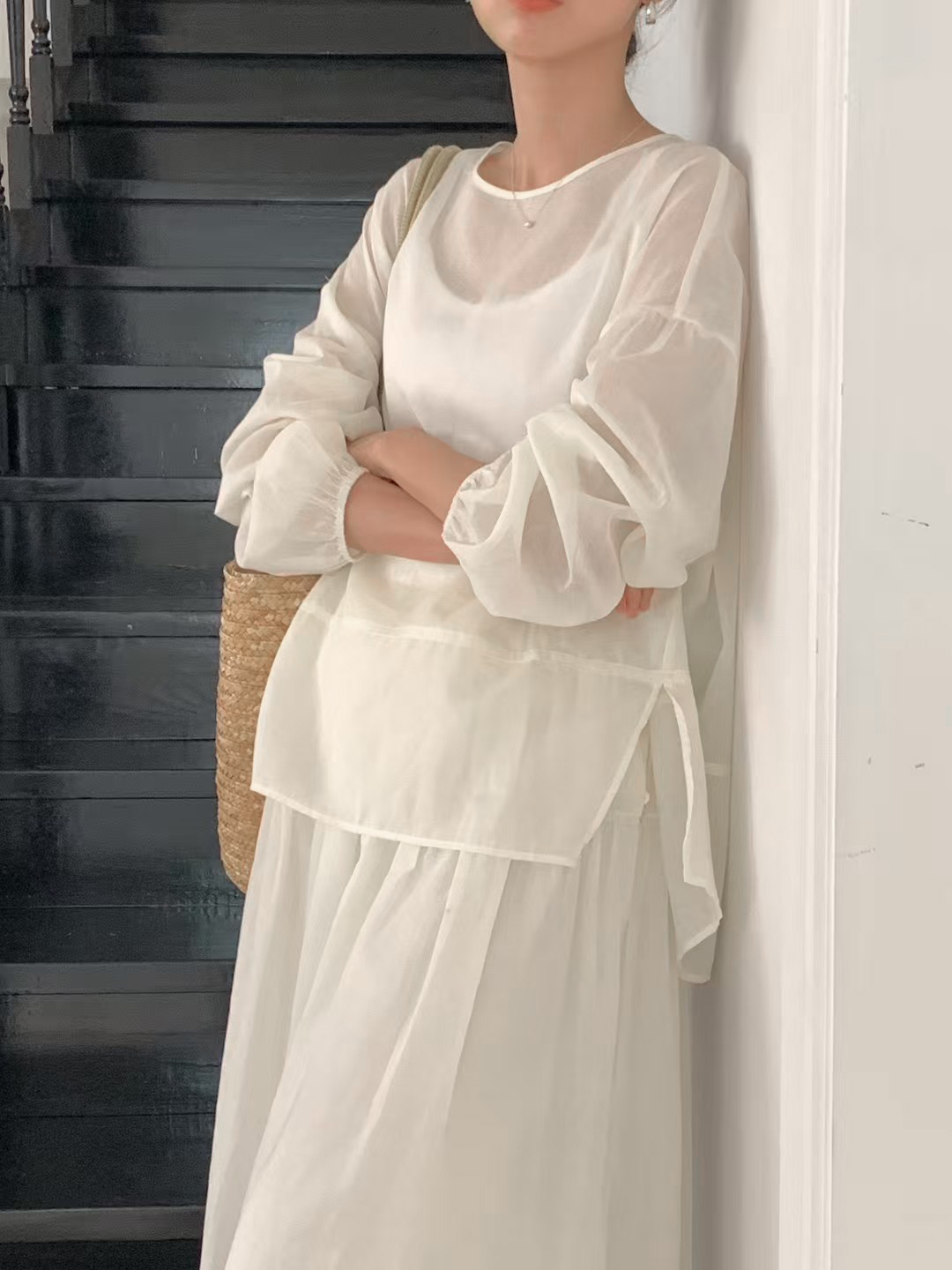 B16.氣質仙女飄逸套裝