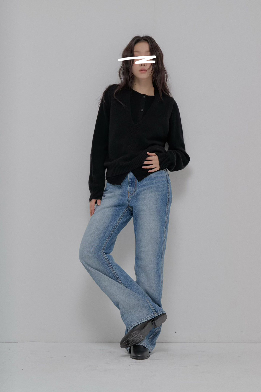 B90.100%羊毛造型兩穿背心+外套SET