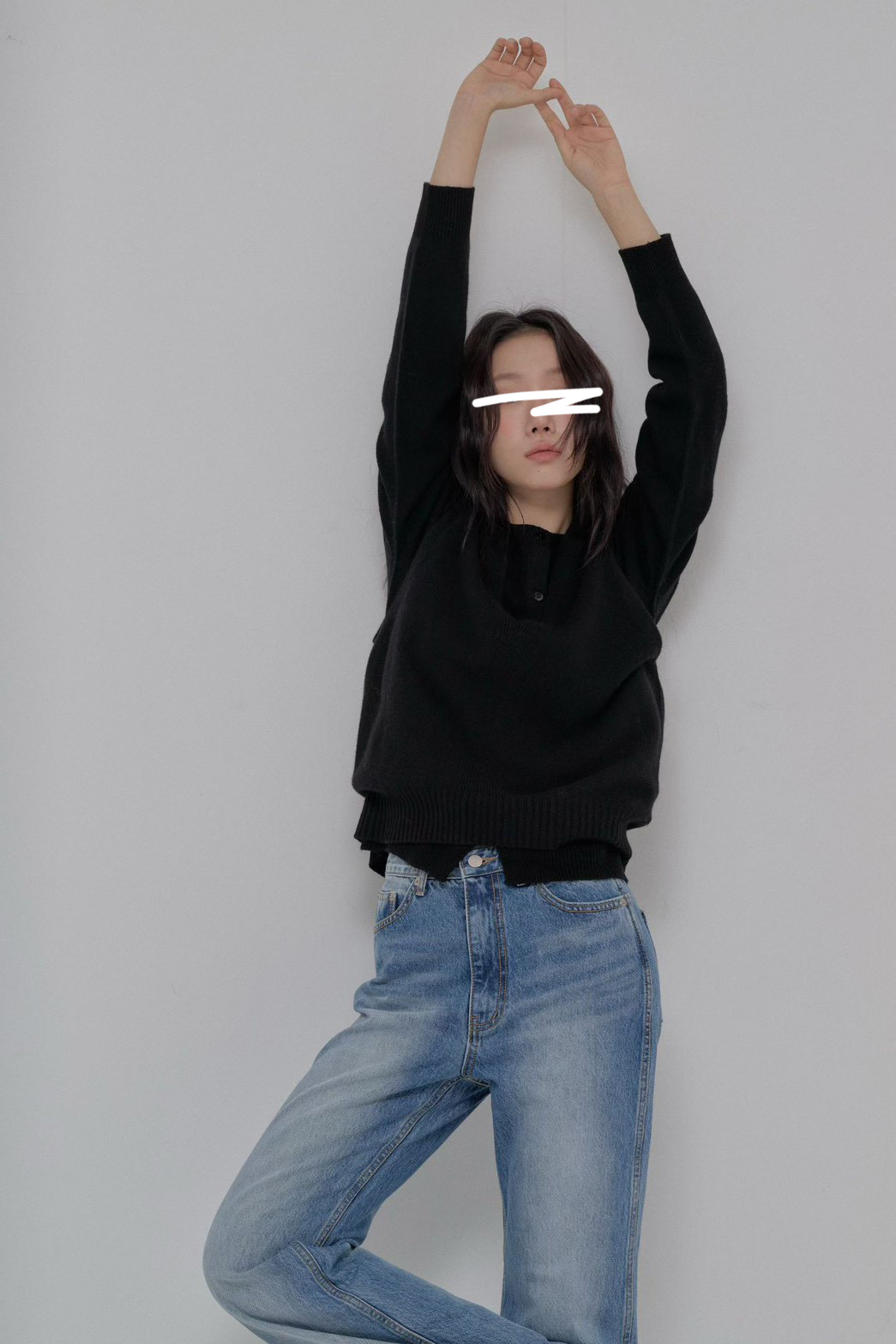 B90.100%羊毛造型兩穿背心+外套SET