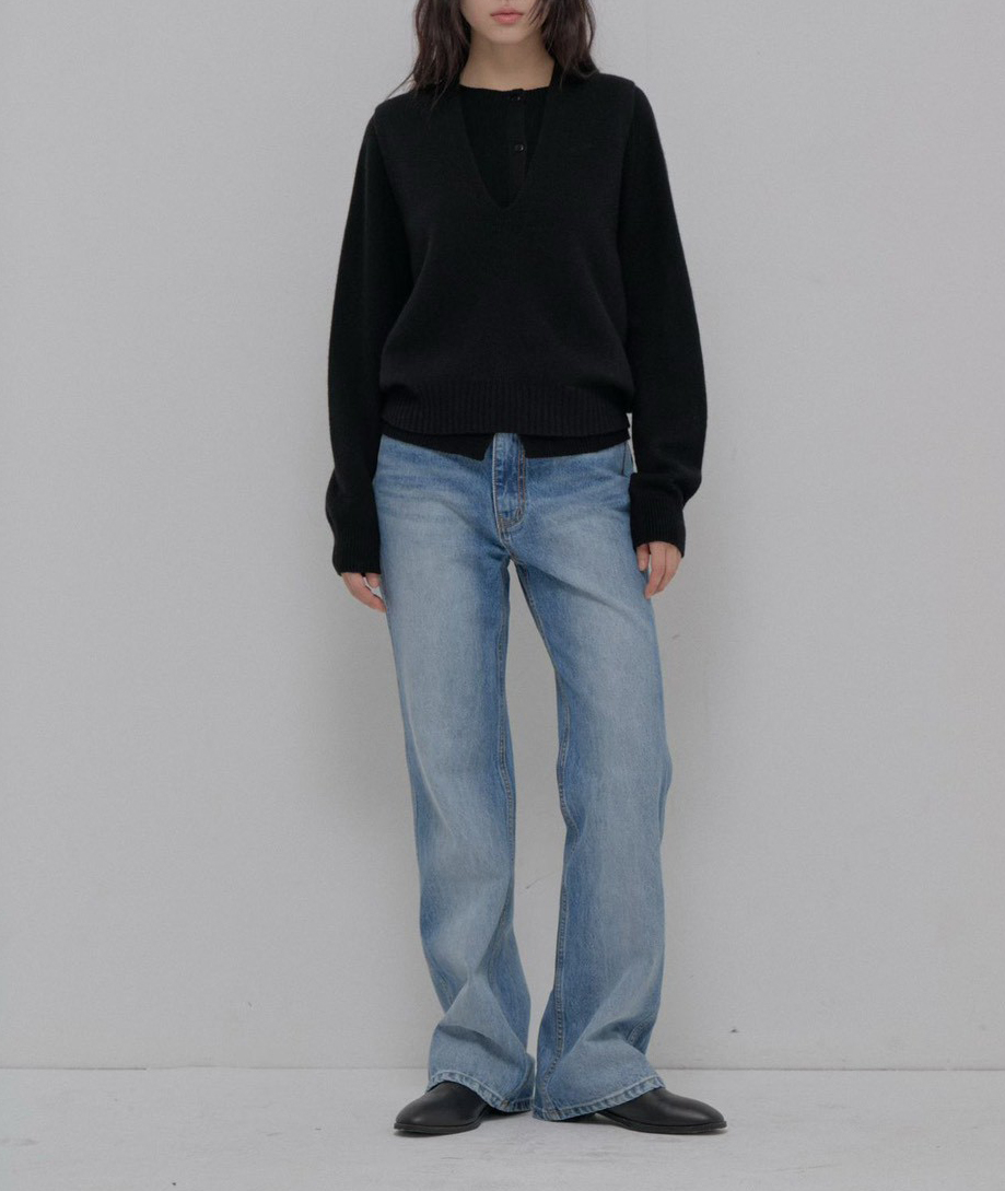 B90.100%羊毛造型兩穿背心+外套SET