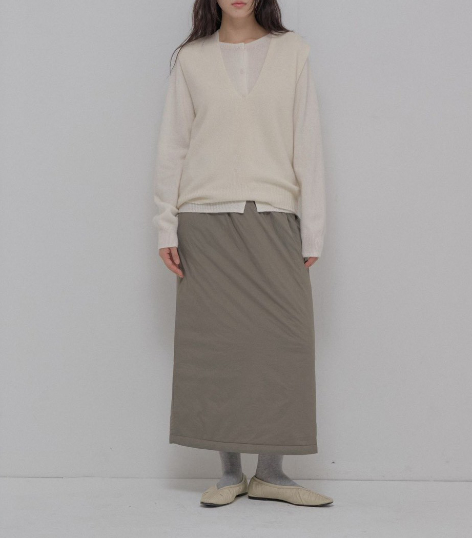 B90.100%羊毛造型兩穿背心+外套SET