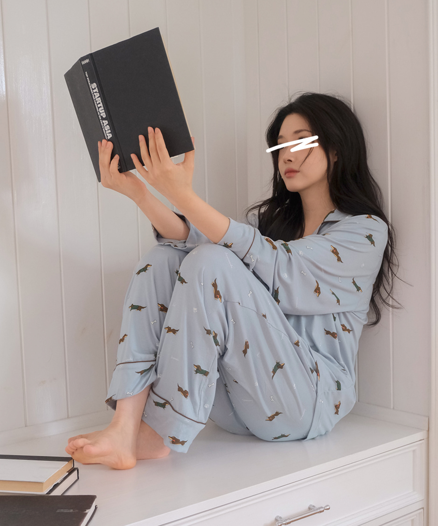 A03.臘腸狗狗睡衣套裝(上衣+長褲)