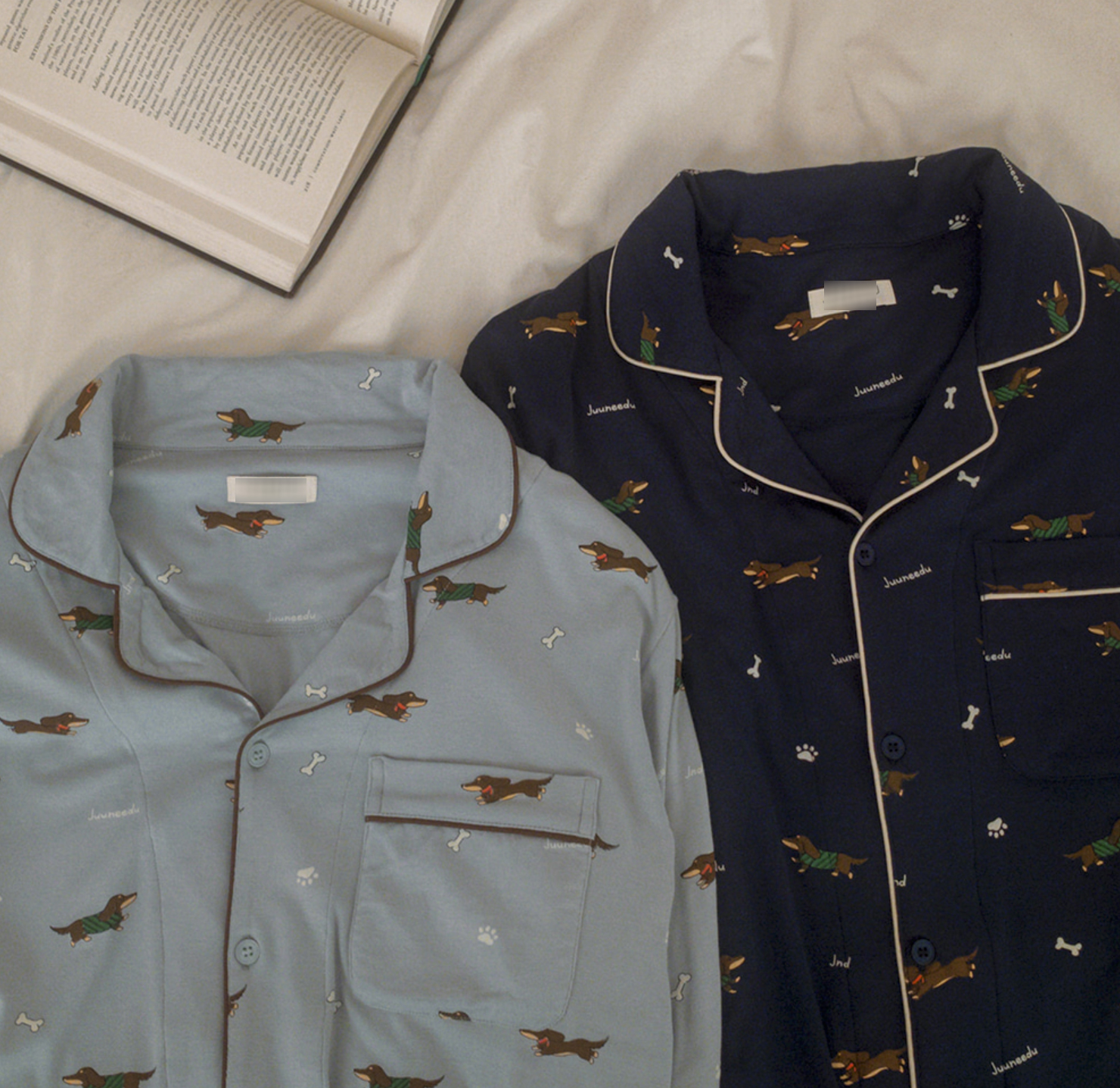 A03.臘腸狗狗睡衣套裝(上衣+長褲)