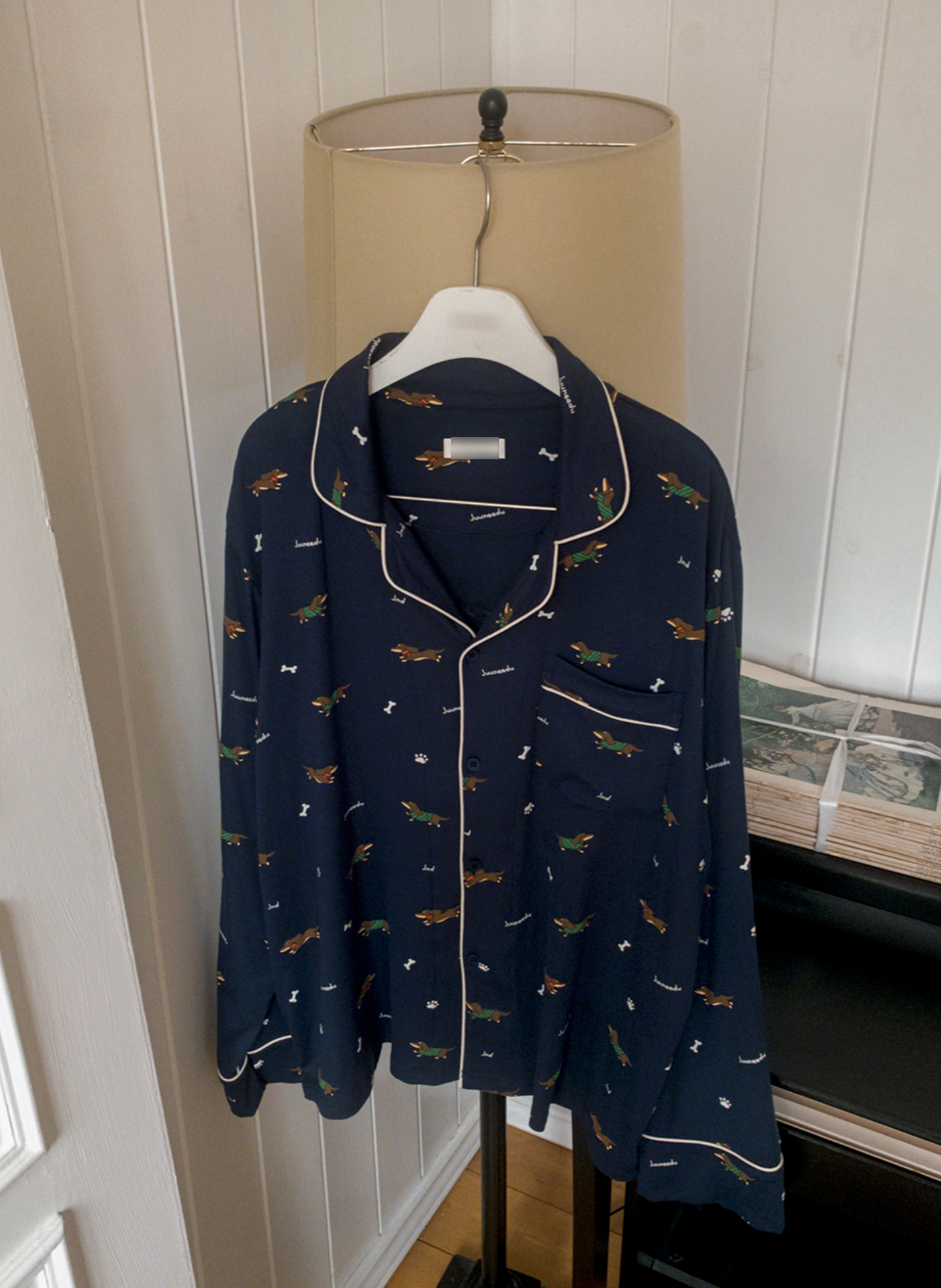 A03.臘腸狗狗睡衣套裝(上衣+長褲)